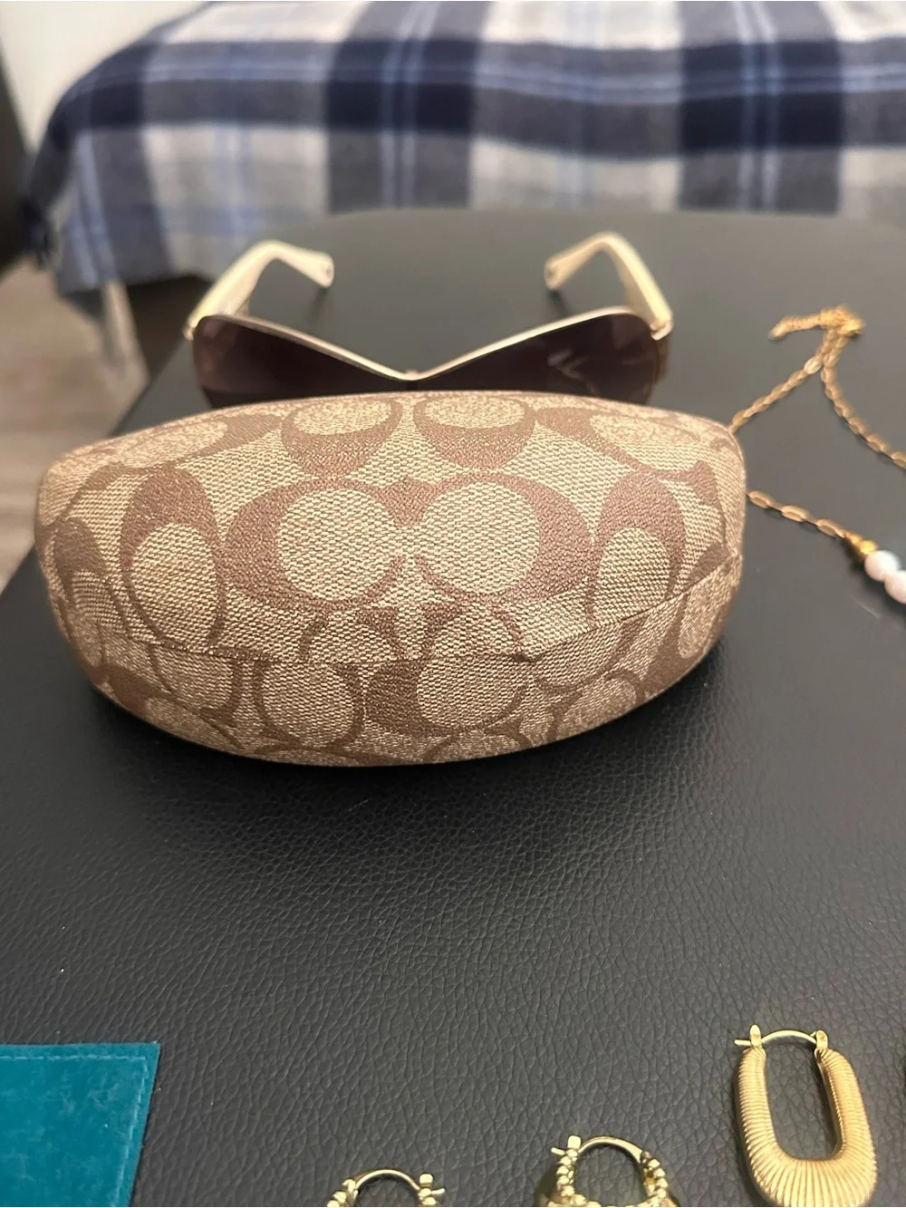 Coach Pink Gradient Shield Sunglasses with Signature Case